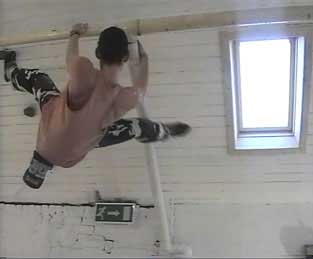 Under a frogs arse @ the bottom of a coalmine 1997 (Site specific performance, installation, video)